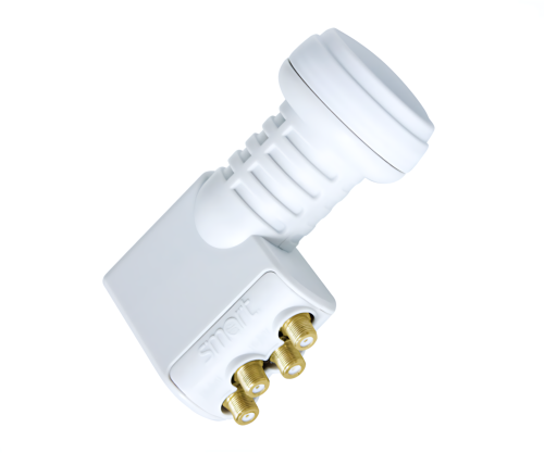 Quattro LNB, zum Anschluss von vier SAT Receivern ohne Multischalter, DINIC Box mit Euroloch